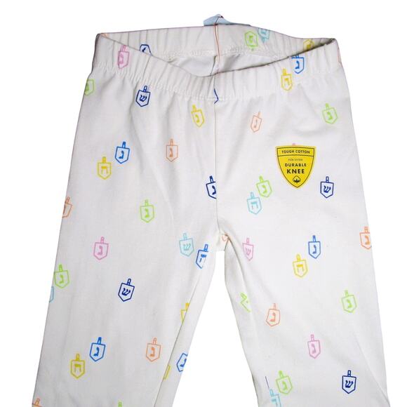 Cat & Jack Other - Cat & Jack Girl’s Pants Cream Music Notes Print Cotton Elastic Waist Size 4/5